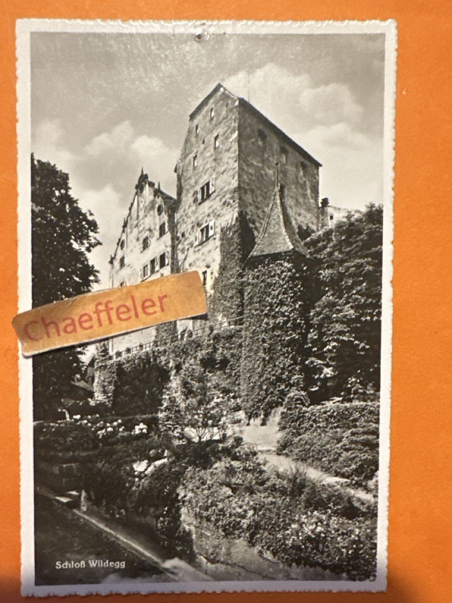 Ansichtskarten: Alte Ansichtskarte: Schloss Wildegg, Aargau, Schweiz! – Defekt aus Zürich von Chaeffeler