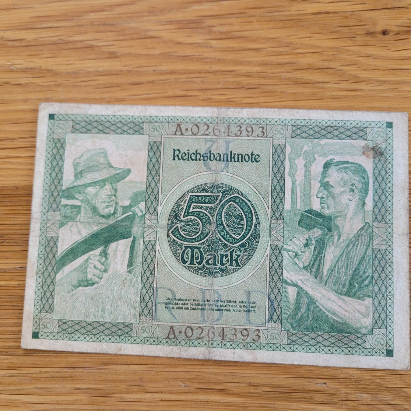 Billets de banque: Banknote Berlin 1920 Reichsbanknote – D'occasion à Biel/Bienne par Destockweb
