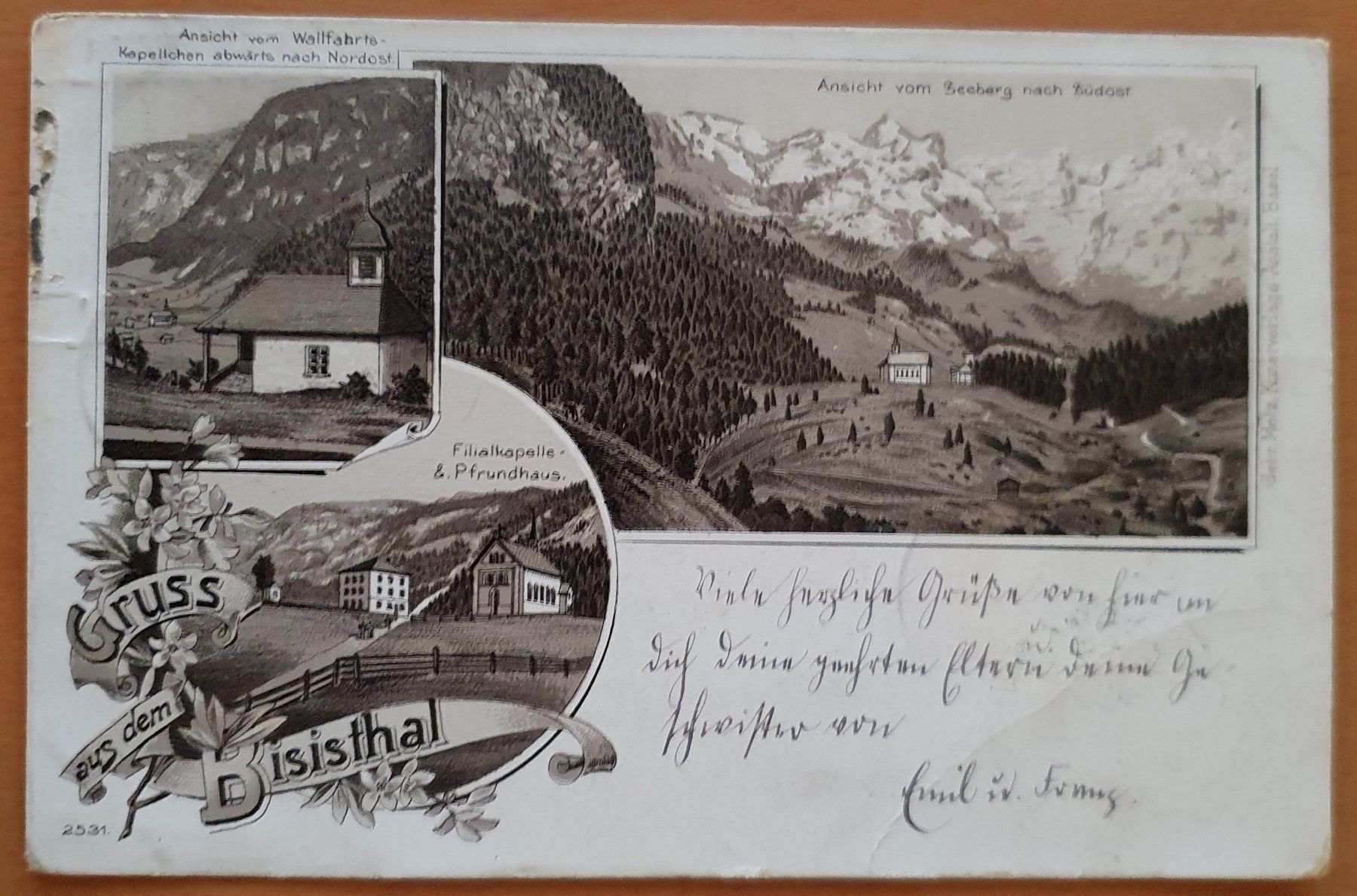 Cartoline postali: Gruss aus dem Bisisthal 1902 – Usato da Kreuzlingen venduto da Rschweiz1