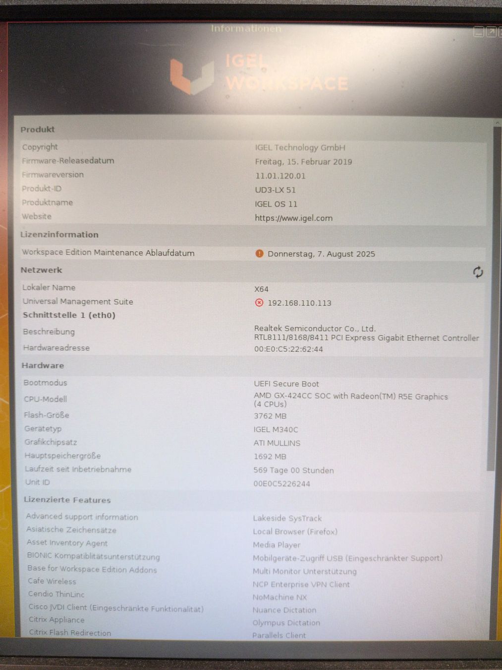 PC: IGEL-M340C (5x) – Usato da Rüfenacht BE venduto da swalin 4