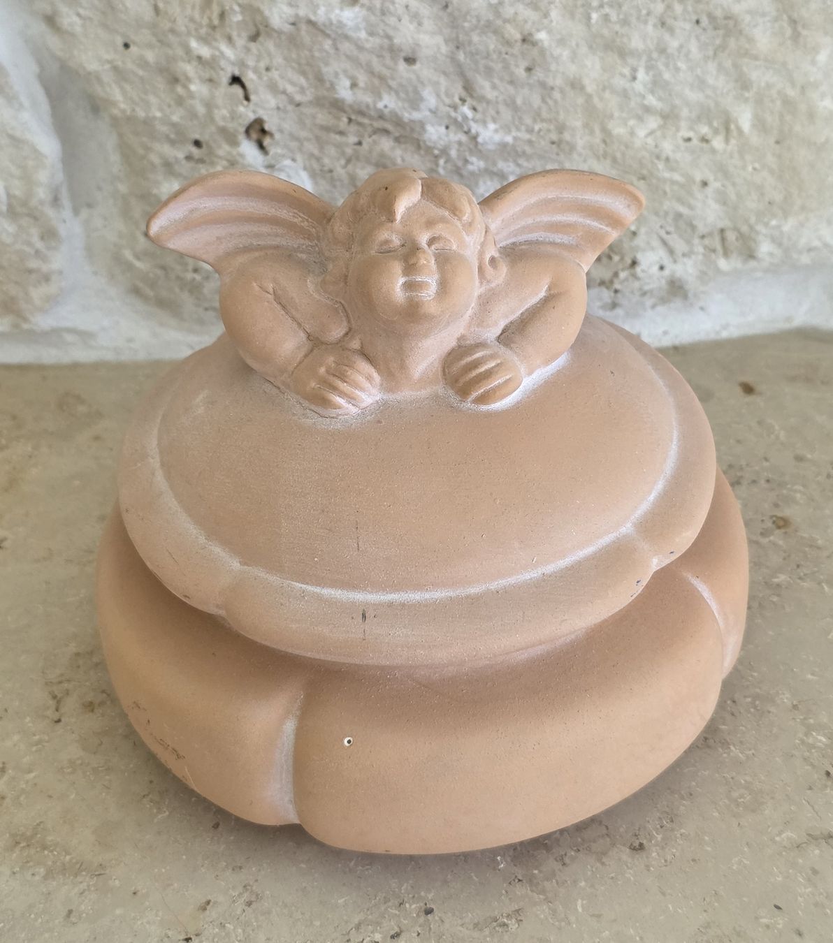 Altro in Decorazioni & Accessori: Terracottage Dose mit Putto Deckel  Neu – Nuovo (secondo la descrizione) da Rheinsulz venduto da Gilea