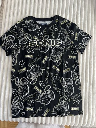SONIC T SHIRT SCHWARZ NEU GR 152