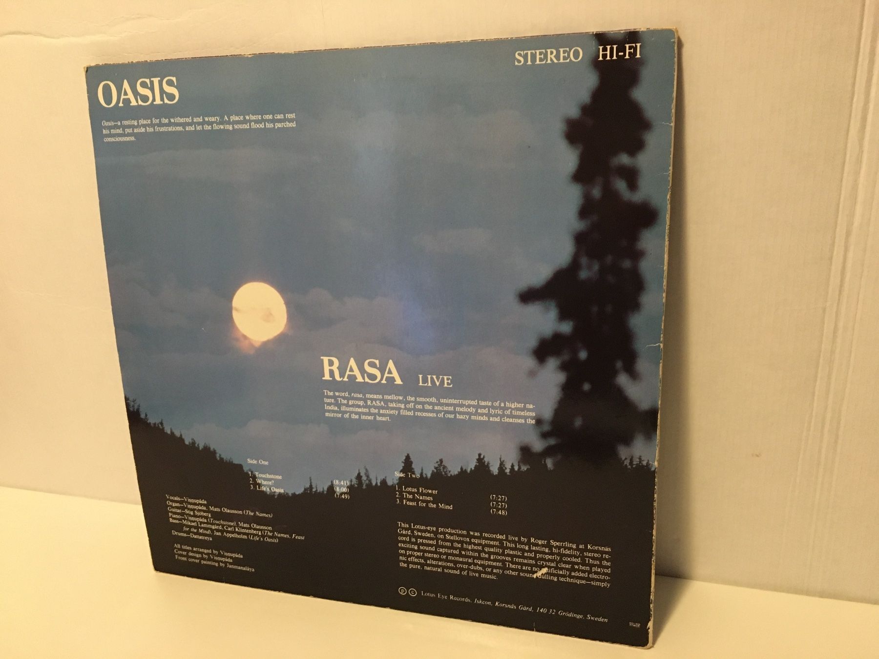 Dischi in vinile: Schallplatte - OASIS - RASA - LOTUS EYE - 1979 – Usato da Andwil SG venduto da Rainboli 1