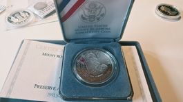 1991 Mount Rushmore Silver Dollar Proof – 90% Silber – Origi