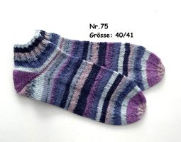 Sneaker - Socken handgestrickt  Gr.40/41  Nr.75