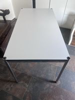 USM Haller Tisch weiss Metallgestell L 150cm B 75cm