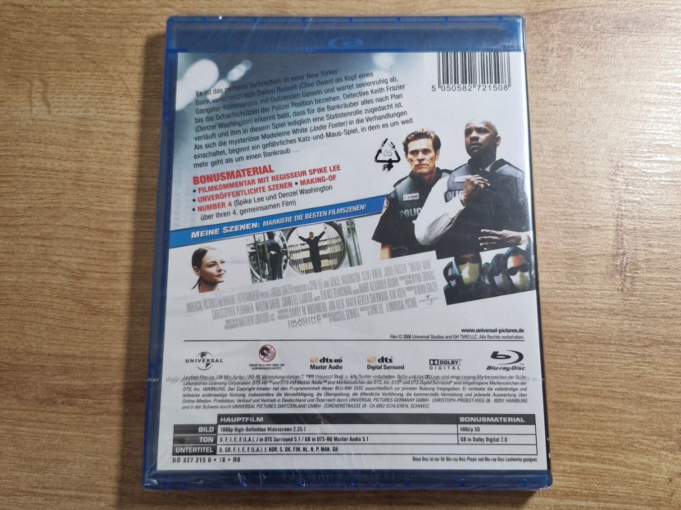 Tous les DVDs: Inside Man (2006) NEU OVP Bluray – Neuf avec emballage d'origine à Pfungen par Whitie 1