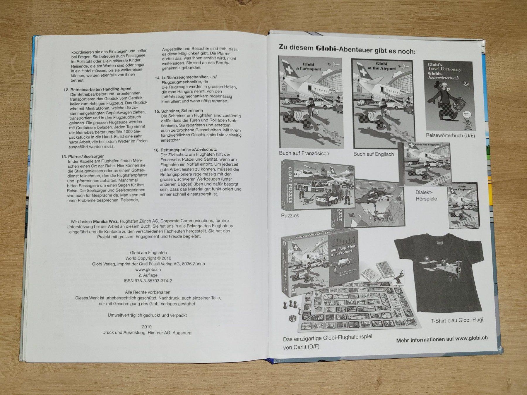 Libri: Globi am Flughafen; 2. Auflage 2010 – Usato da Niederuzwil venduto da 333x333 4