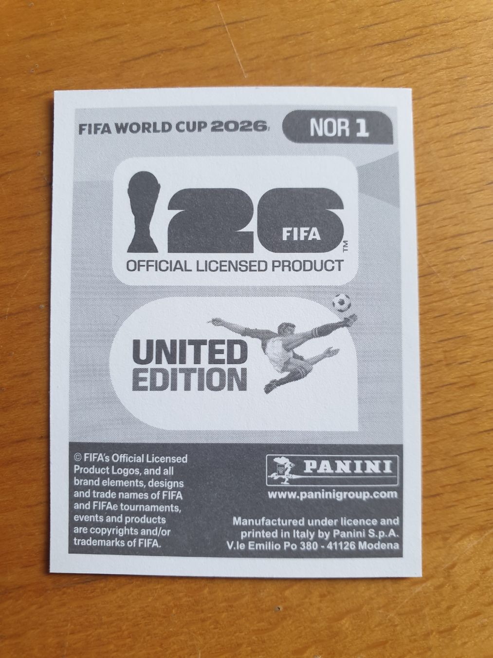 Panini Carte collezionabili: Panini WM 2026 NOR 1 – Nuovo (secondo la descrizione) da Einsiedeln venduto da MGXX 1