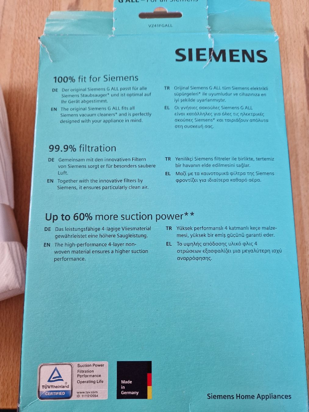 Siemens Staubsauger & Zubehör: 4x Siemens powerProtect Staubsaugerbeutel – Neu (gemäss Beschreibung) aus Gerlikon von thomasr01 2