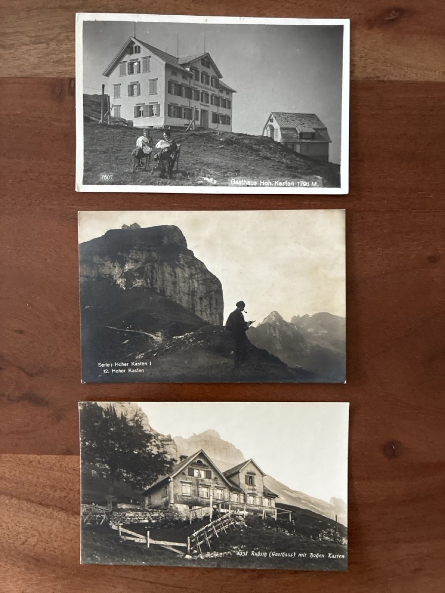 Cartoline postali: 8 Ansichtskarten Schweiz vom Hohen Kasten AP – Usato da Oftringen venduto da Cla.vD.74 2