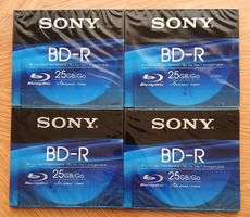 Sony Blu-Ray 25GB / Speed 6x, 4.Stück (BNR25SL) Neu & OVP