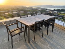 Gartentisch mit 6 Stühlen