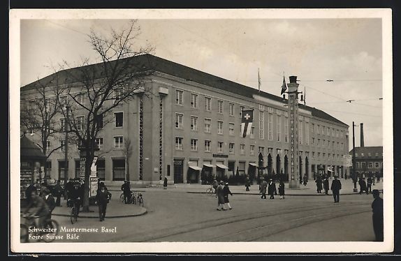 Cartoline postali: Basel, Schweizer Mustermesse, Foire Suis – Usato da Berlin venduto da bartko-reher