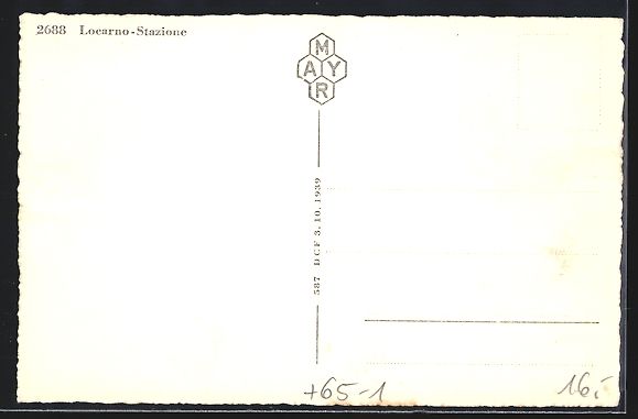 Cartes postales: AK Locarno, Stazione, Bahnhof – D'occasion à Berlin par bartko-reher 1