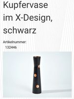 Designervase Vintage Kupfer schwarz/gold swissmade