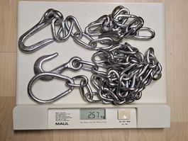 MetallKetten Ketten 1x85cm 1x180cm lang galvanisch behandelt