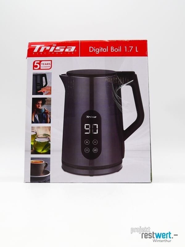 Trisa Bouilloires électriques: TRISA ELECTRONICS Digital Boil Wasserkocher 1.7 L – Neuf (Voir description) à Winterthur par Restwert_Winterthur 1