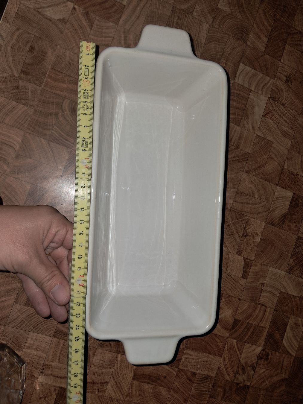 Teglie da forno: Backform von DEPOT, Keramik, Weiss/Beige. – Nuovo (secondo la descrizione) da Rüedisbach venduto da Wuethis-Fb1212 2