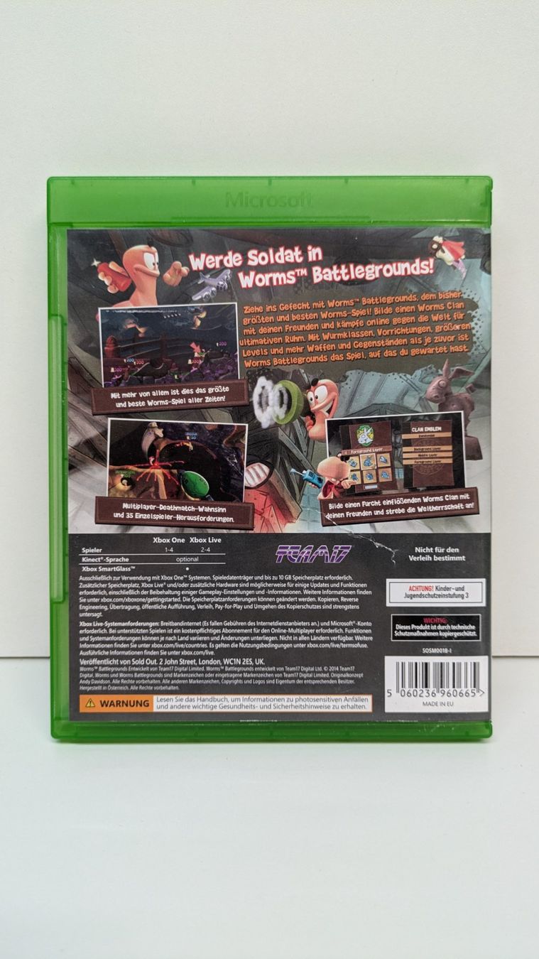 Giochi: Worms Battlegrounds - Xbox One – Usato da Menziken venduto da mame18 2