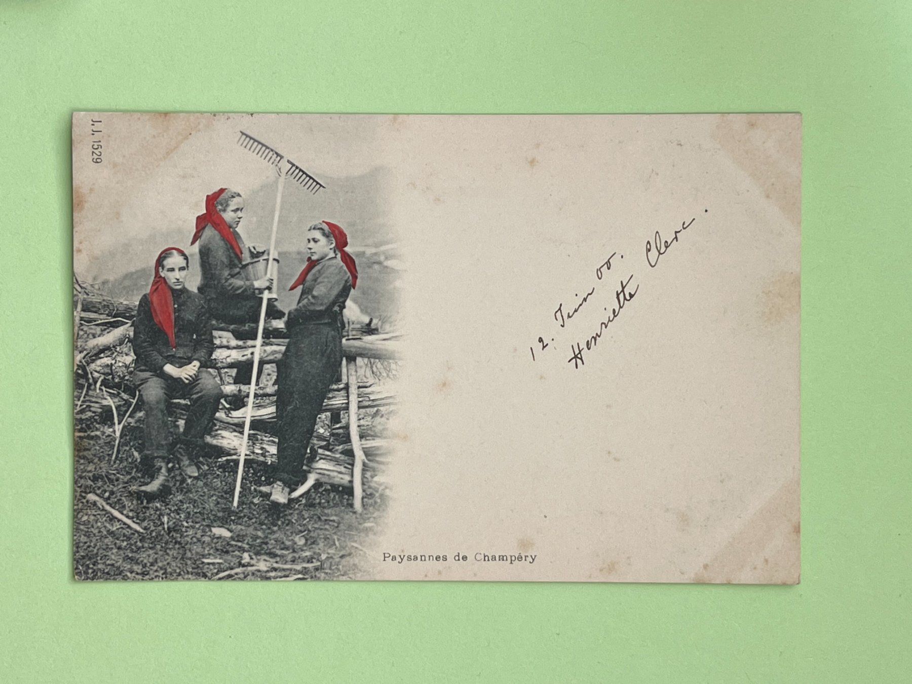 Cartoline postali: Paysannes de Champéry - vor 1900 !!! – Usato da Steg VS venduto da _vinci_
