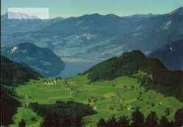 AK Blick von Bürgenstock auf Obbürgen und Alpnachersee