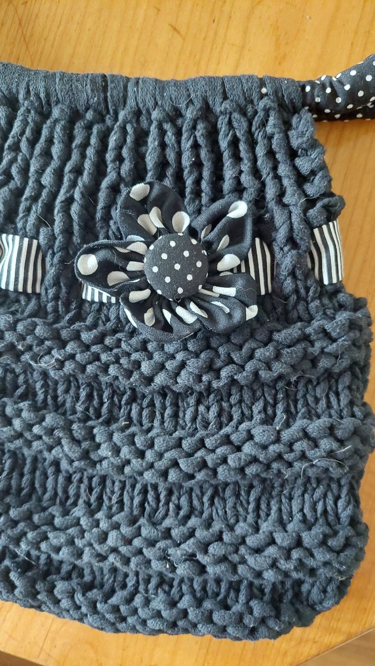 Borse da donna: Handtasche gestrickt – Nuovo (secondo la descrizione) da Zizers venduto da Pinot55 2
