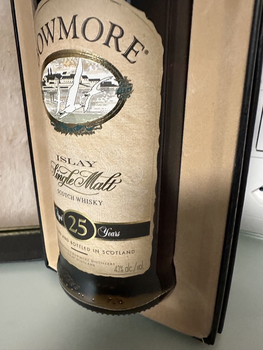Bowmore Bevande alcoliche: Neuer PREIS Bowmore Islay Single Malt 25 Years Old – Nuovo (secondo la descrizione) da Stansstad venduto da Dalmatinerhjf 2
