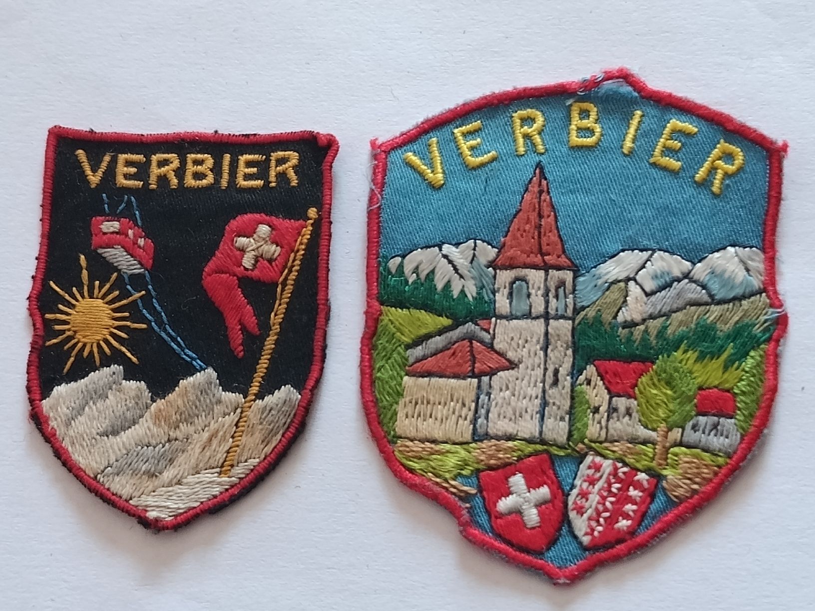 Patches: 2 écussons brodés Verbier Valais  – Gebraucht aus Bex von Canouille 1