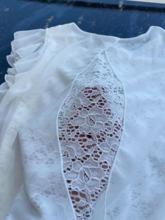 Spitzen-Blusen-Shirt Gr. XL