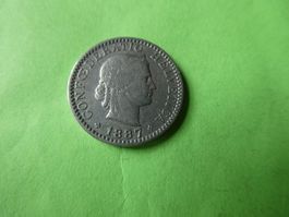 Schweiz 1887,  20 Rappen