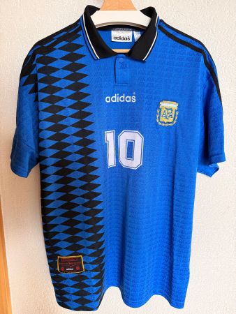 1994 Argentina Adidas Reissue Away Shirt #10 (Maradona)