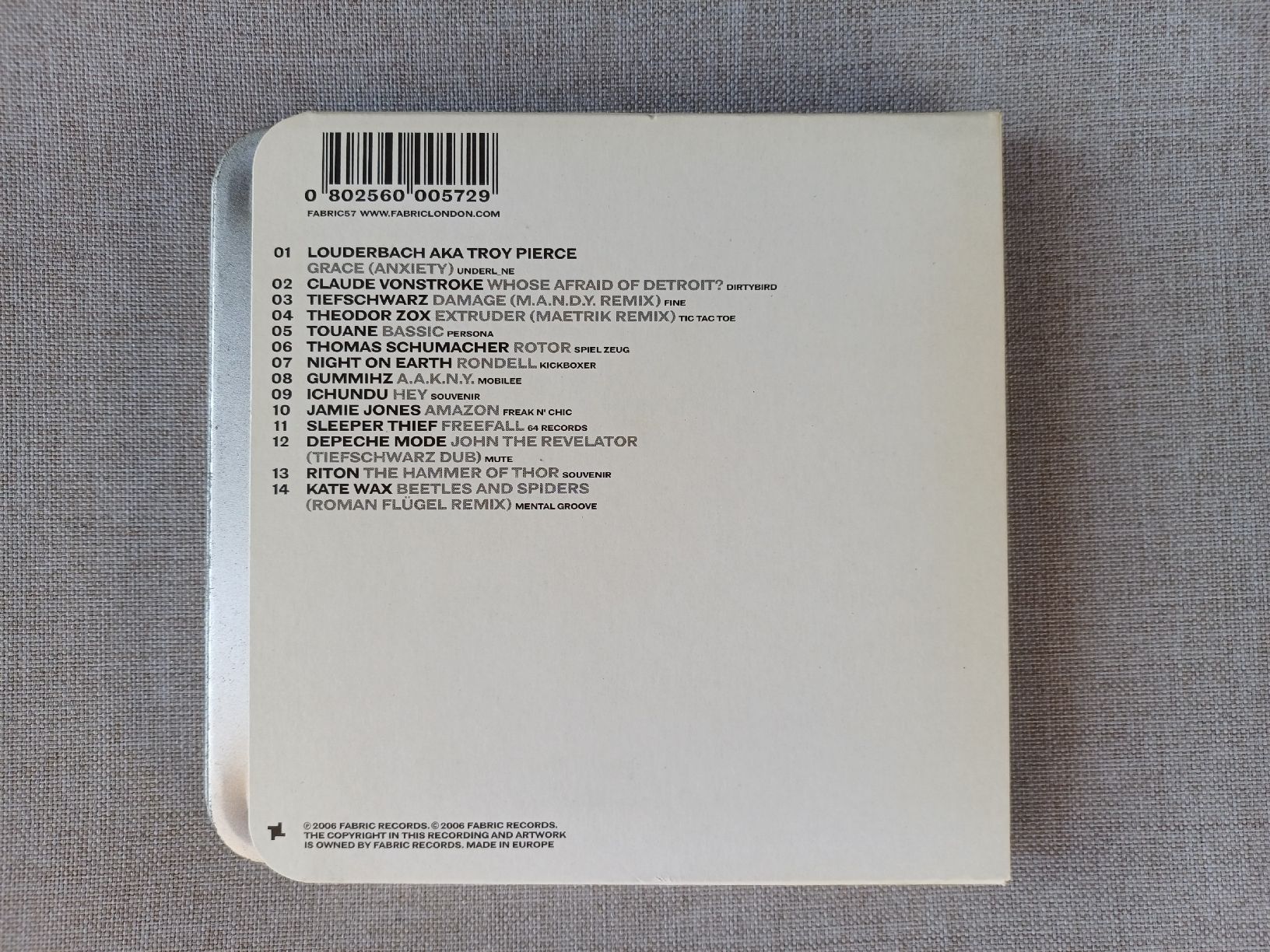 CDs: Tiefschwarz "Fabric 29" CD – Neuf (Voir description) à Begnins par Drastic-Sound 1