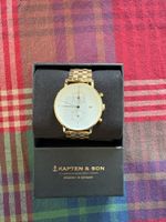 Kapten & Son  Chronograph Gold - Top Zustand!