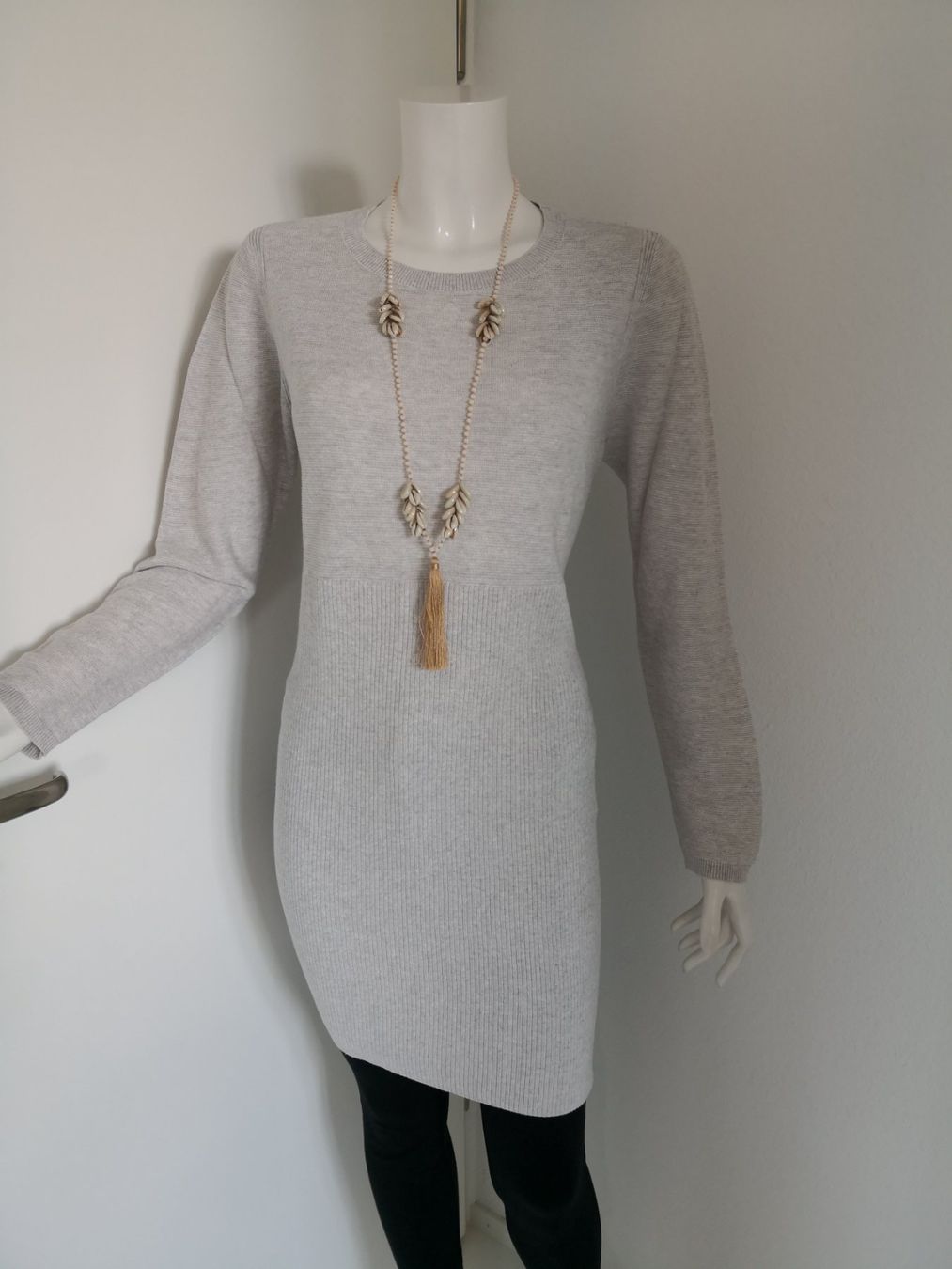 Vestiti: 🤩STREET ONE STRICK-KLEID HELLGRAU – Usato da Olten venduto da Naja-Twins-Twins 5