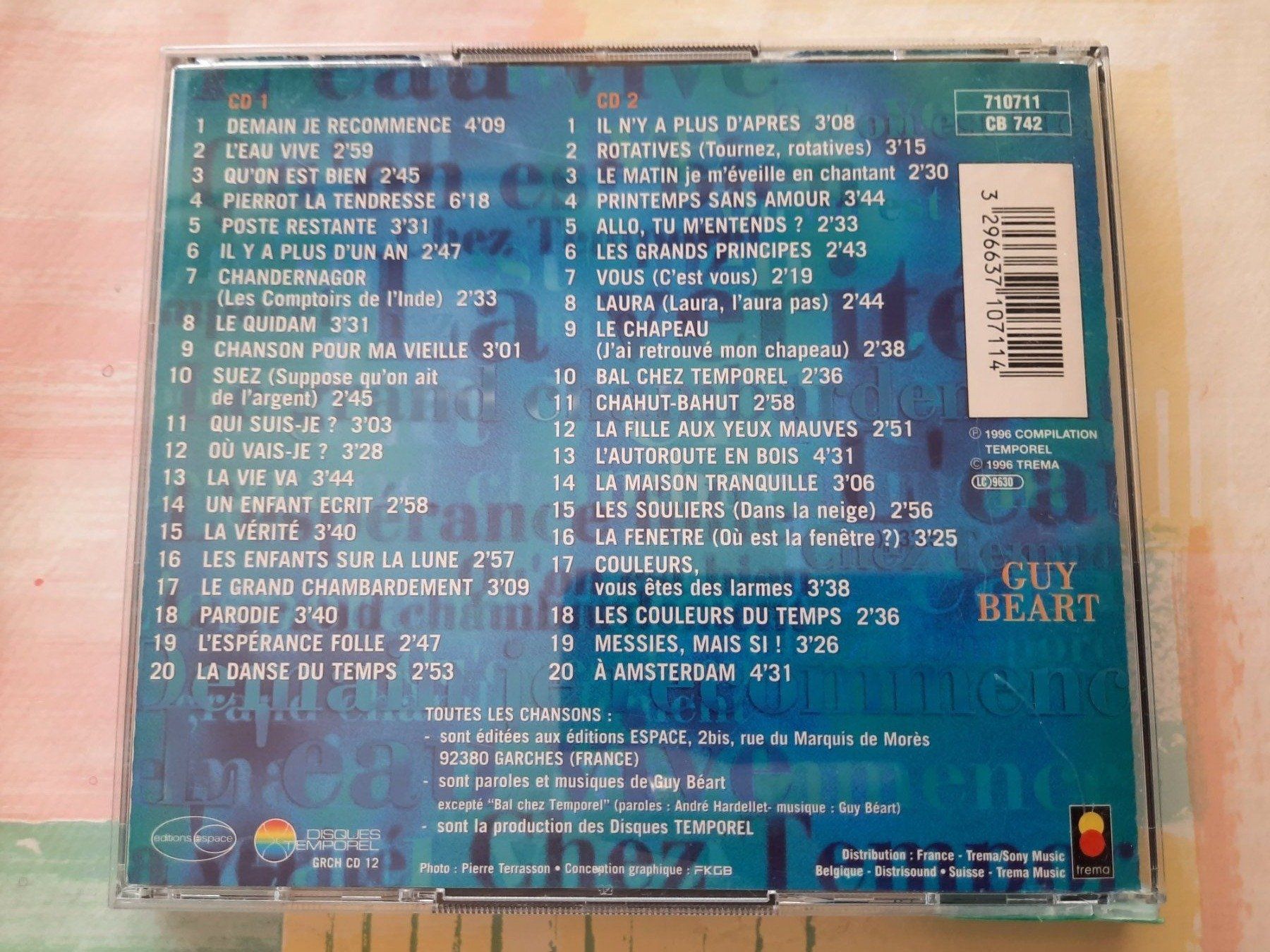 CD: CD Guy Béart - Les grandes chansons – Usato da Pully venduto da bro_n52j 2