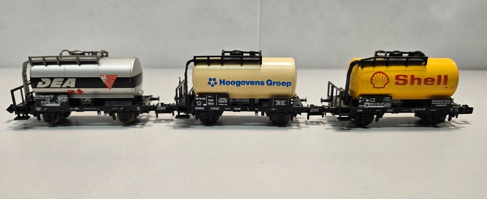 Bachmann Züge 3-Kuppel-Kesselwagen – Kanotex #879, Spur N (1:160), Komplett Montiert