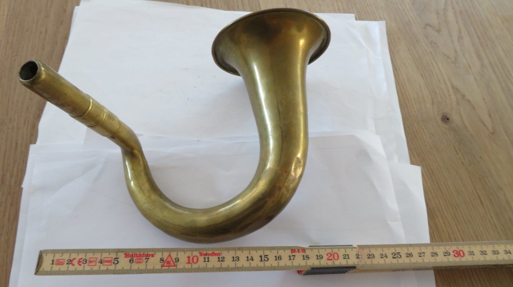 Strumenti musicali: Horn messing um 1900 gemarkt mit Etienne Teste Paris – Usato da Wetzikon ZH venduto da morda1954 1