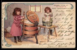 Reklame für Schmidt's Patent-Waschmachi