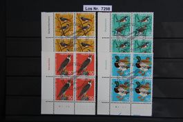 PJ 1971 Serie Viererblöcke ET gestempelt mit Taps   Los 7298