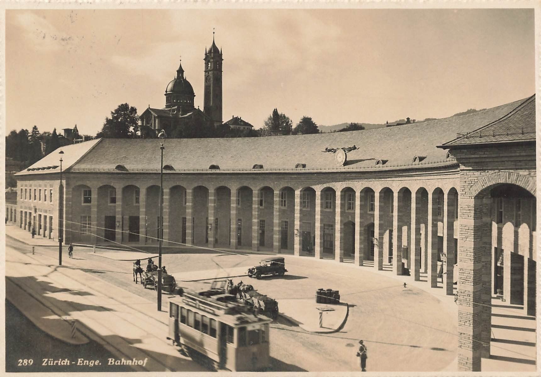 Cartoline postali: Zürich Enge Bahnhof – Usato da Schwyz venduto da Seffi56
