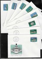 1978, W51-58, Serie 8 Werte mit Vollstempel auf FDC (15928)