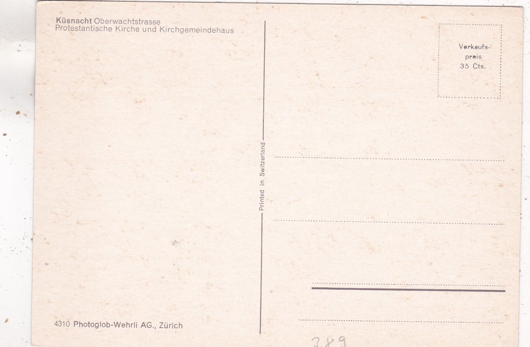 Cartoline postali: Küsnacht – Usato da Herisau venduto da Lisegrat2008 1