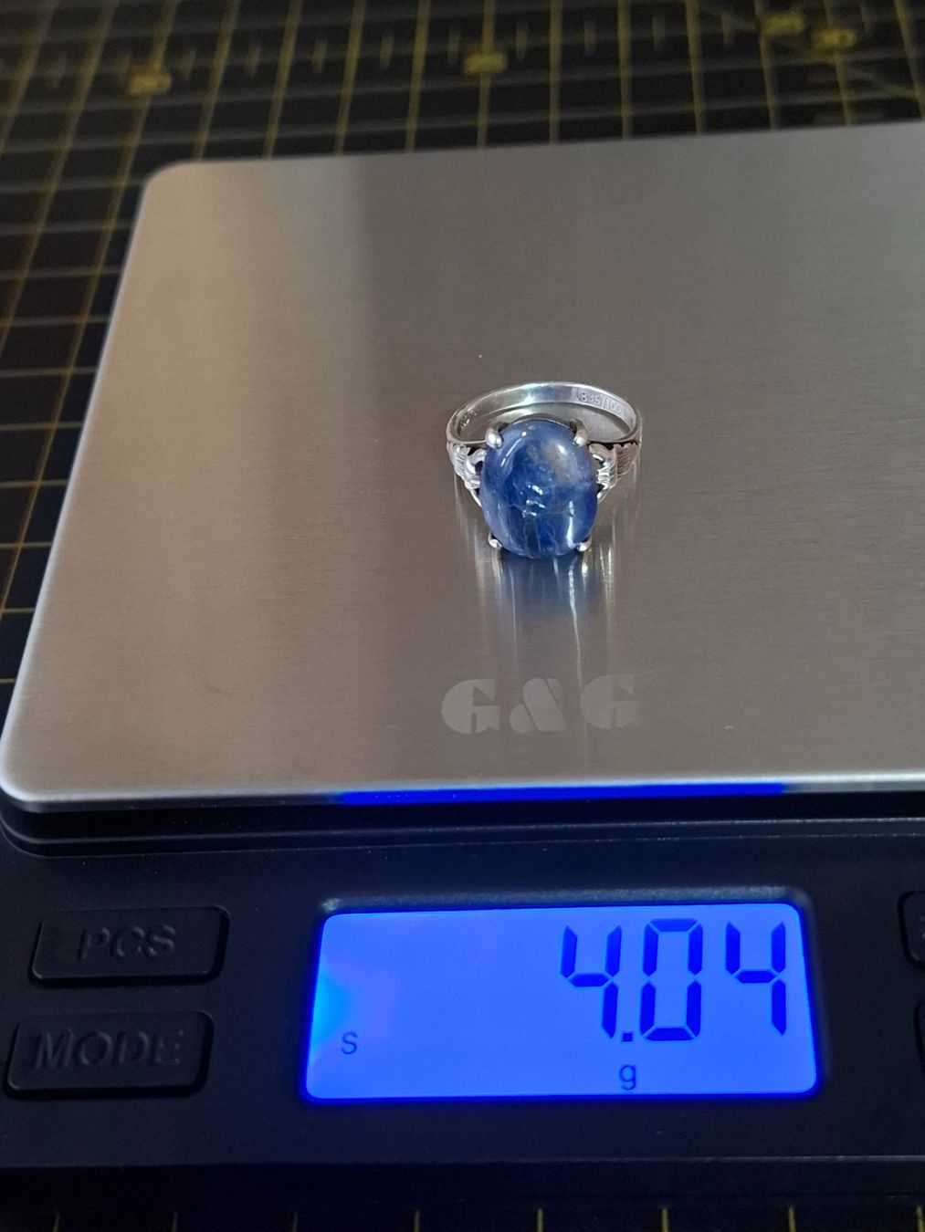 Anelli: Ring S mit Saphircabochon Grösse 54 – Usato da Zwieselberg venduto da Halifaxmendusli 5