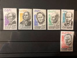 Série complète célébrités 1983 Neufs**