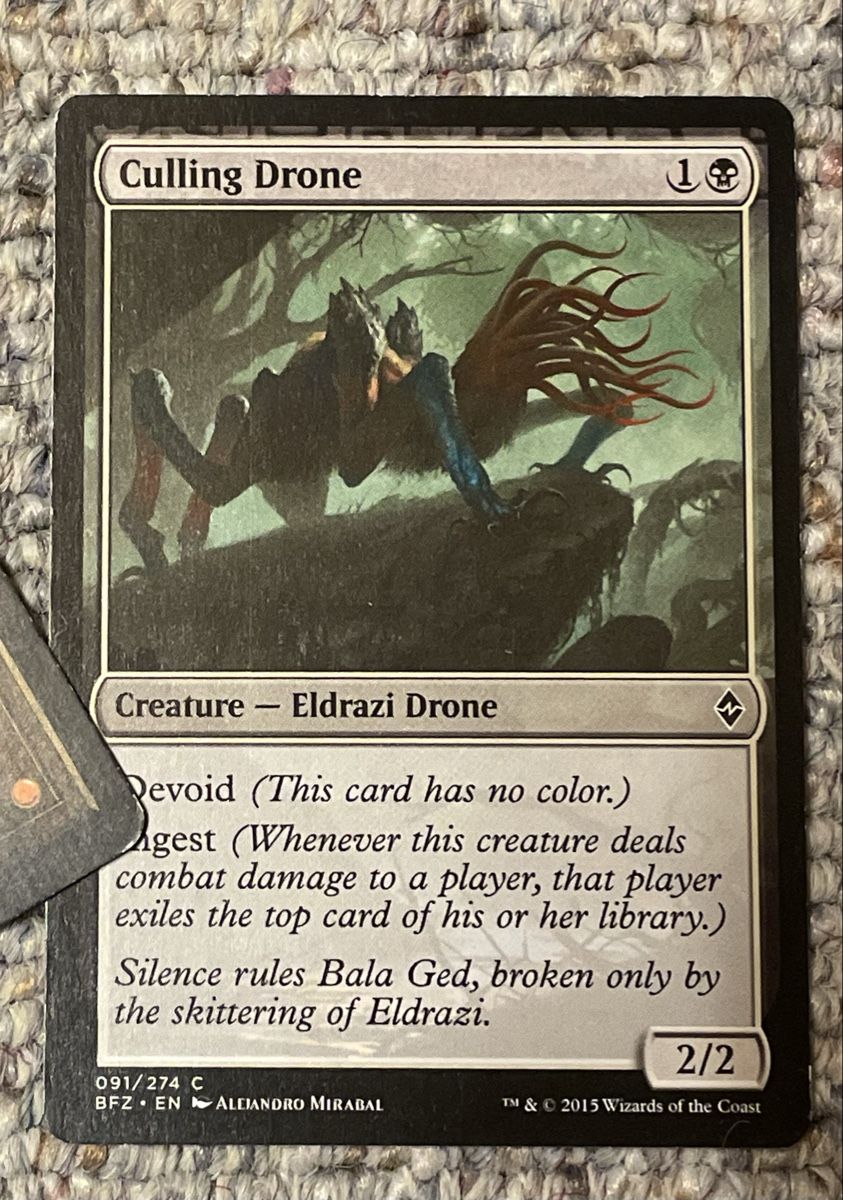Cartoline: Culling Drone - Eldrazi Creature Card - Magic MTG Game – Usato da Herisau venduto da Ciaoschein