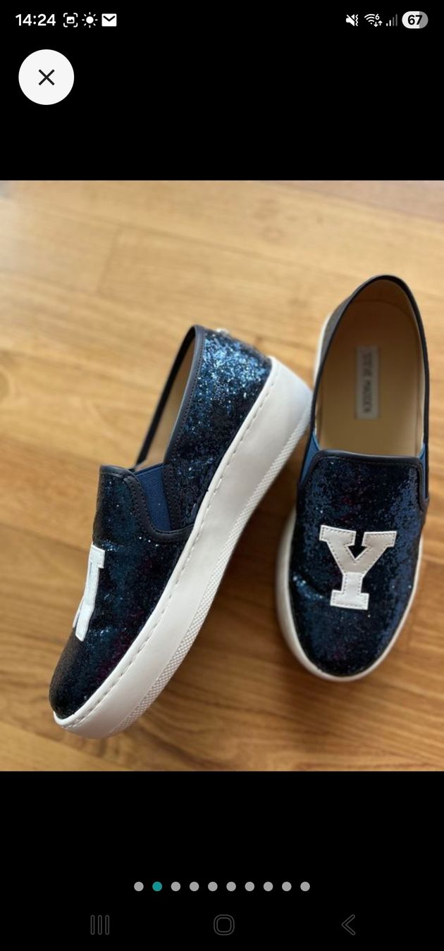 Damenschuhe: Blau glitzernde Sommerschuhe, Größe 39 – Gebraucht aus Mörel von camasaro 2