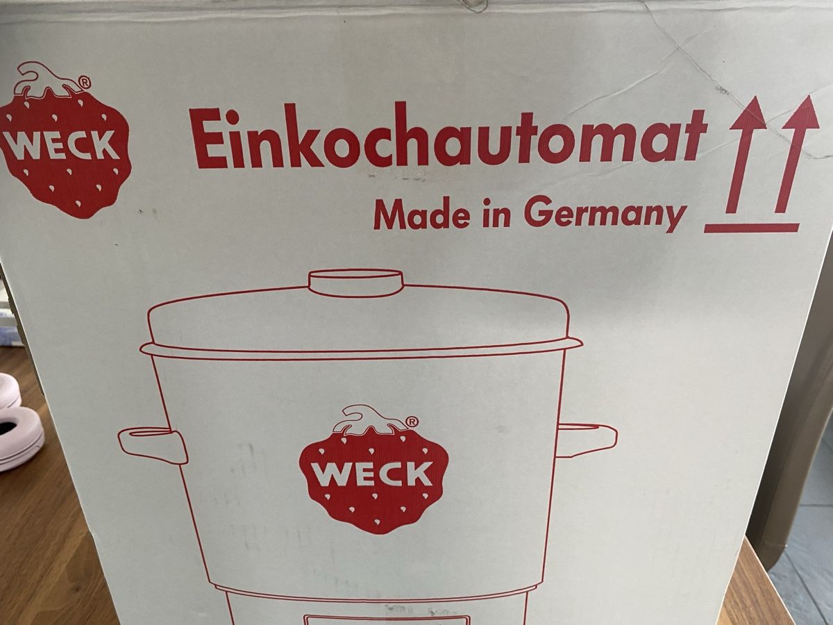 Weck Pasti del neonato: Weck Einkochautomat mit Gläsern – Usato da Dierikon venduto da aiko05 1