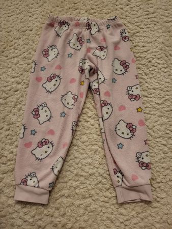 Hello Kitty Schlafhose Fleece rosa Kinder Grösse 104