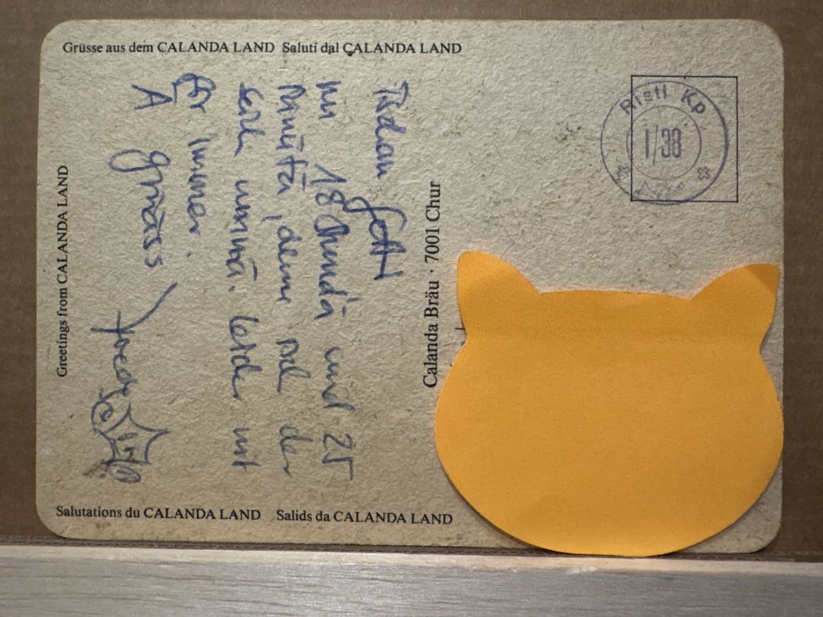 Cartoline postali: AK / Bierdeckel von Calanda Land – Usato da Rümlang venduto da Kartenpost1 1